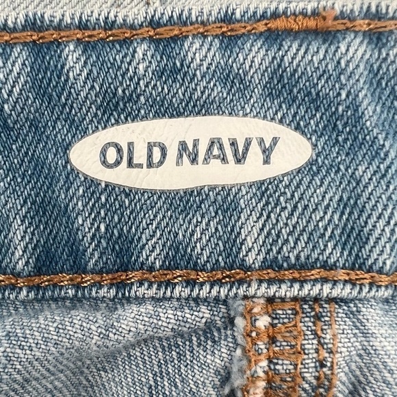 Old Navy Button Fly Rough Hem Jean Mini Skirt Size 6 Women’s - Picture 2 of 6